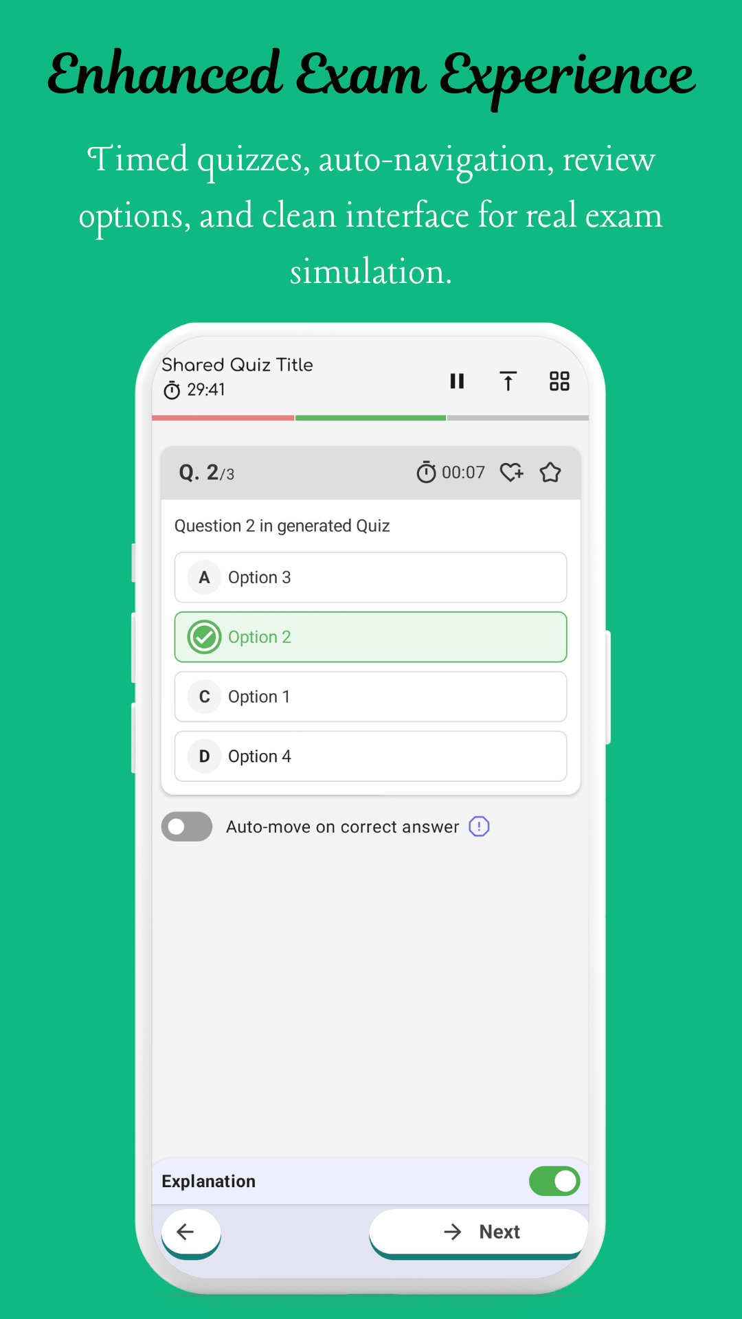 Sharda Quiz Demo Screen 4